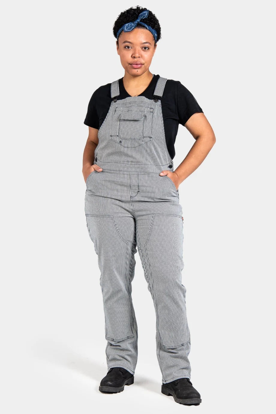 Dovetail Freshley Overall / Indigo Stripe