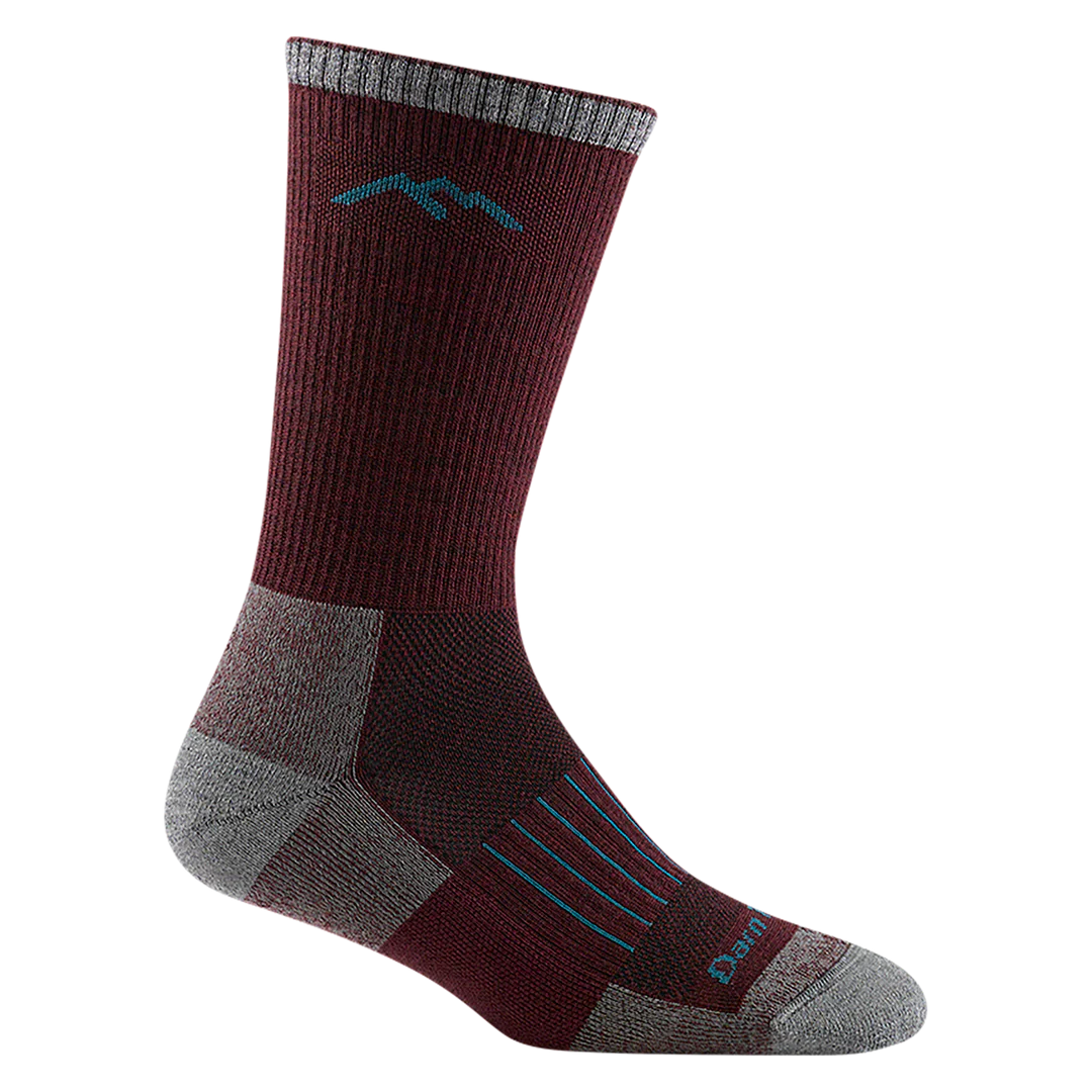 Darn Tough Women's Boot Lightweight Hunting Socks Burgundy
