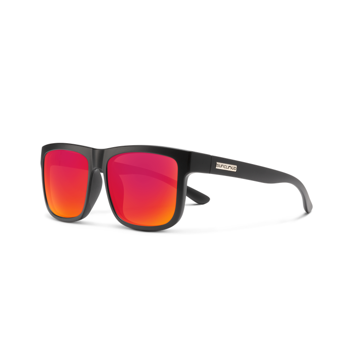 Sun Cloud Optics SunCloud Quiver Matte Black/ Plr Red Mirror