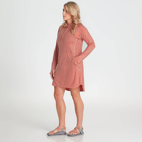 NRS Women's Silkweight Hoodie Dress / Mauve