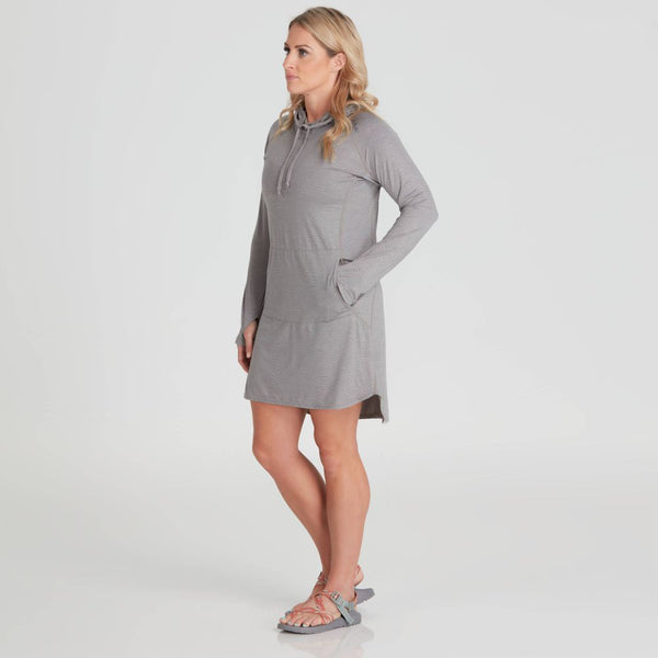 NRS Women's Silkweight Hoodie Dress / Sharkskin