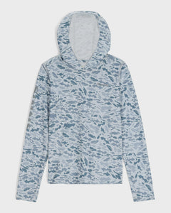 SIMMS K's Solar Tech Hoody Ghost Camo Neptune