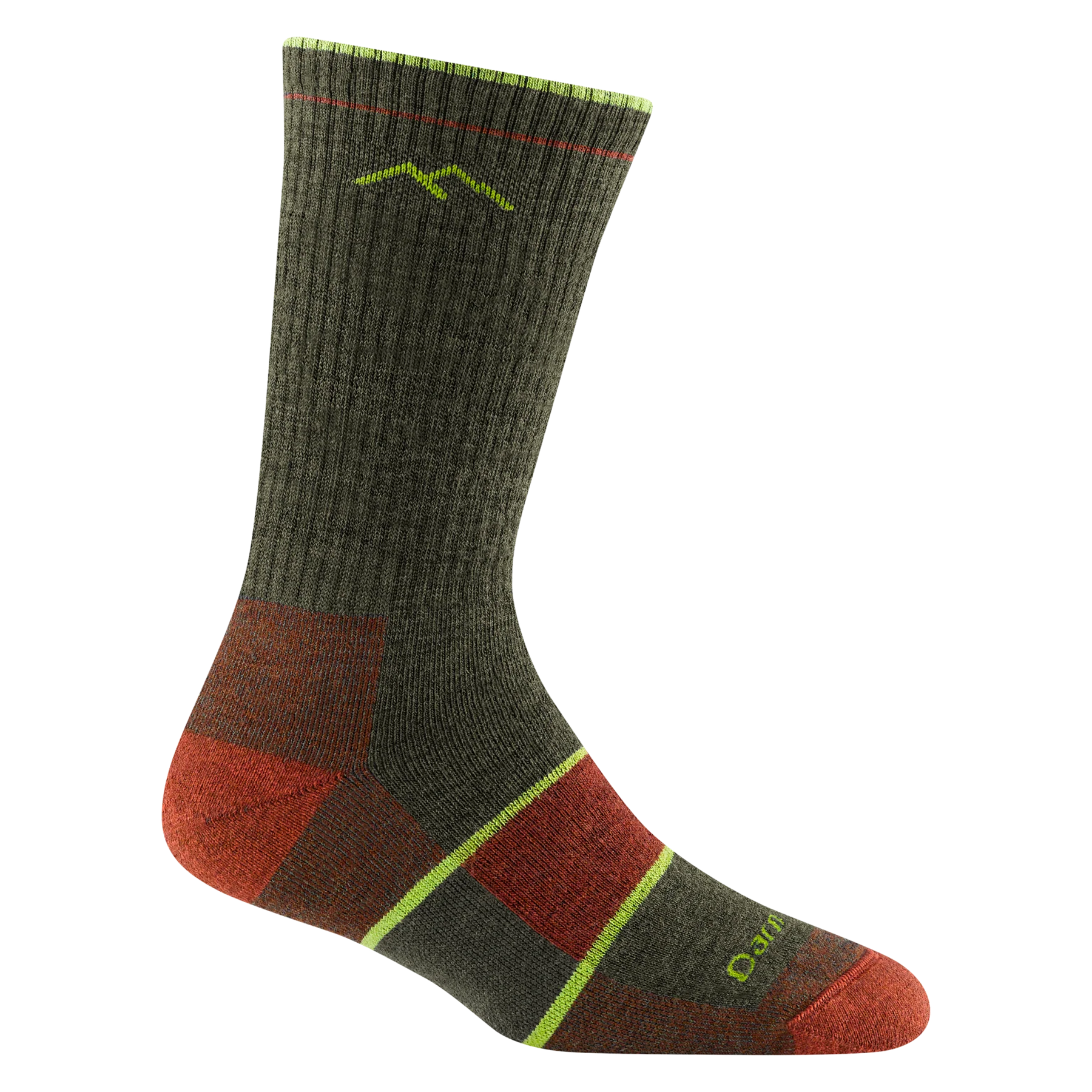 Darn Tough Women's Hiker Boot Full Cushion Midweight Hiking Sock Forest