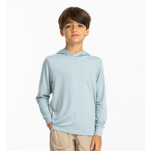 Free Fly Youth Bamboo Shade Hoody Ocean Mist