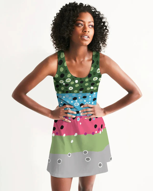 Yellow Sally Rainbow Trout Dress