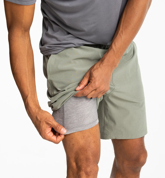 Free Fly Men's Lined Active Breeze Short