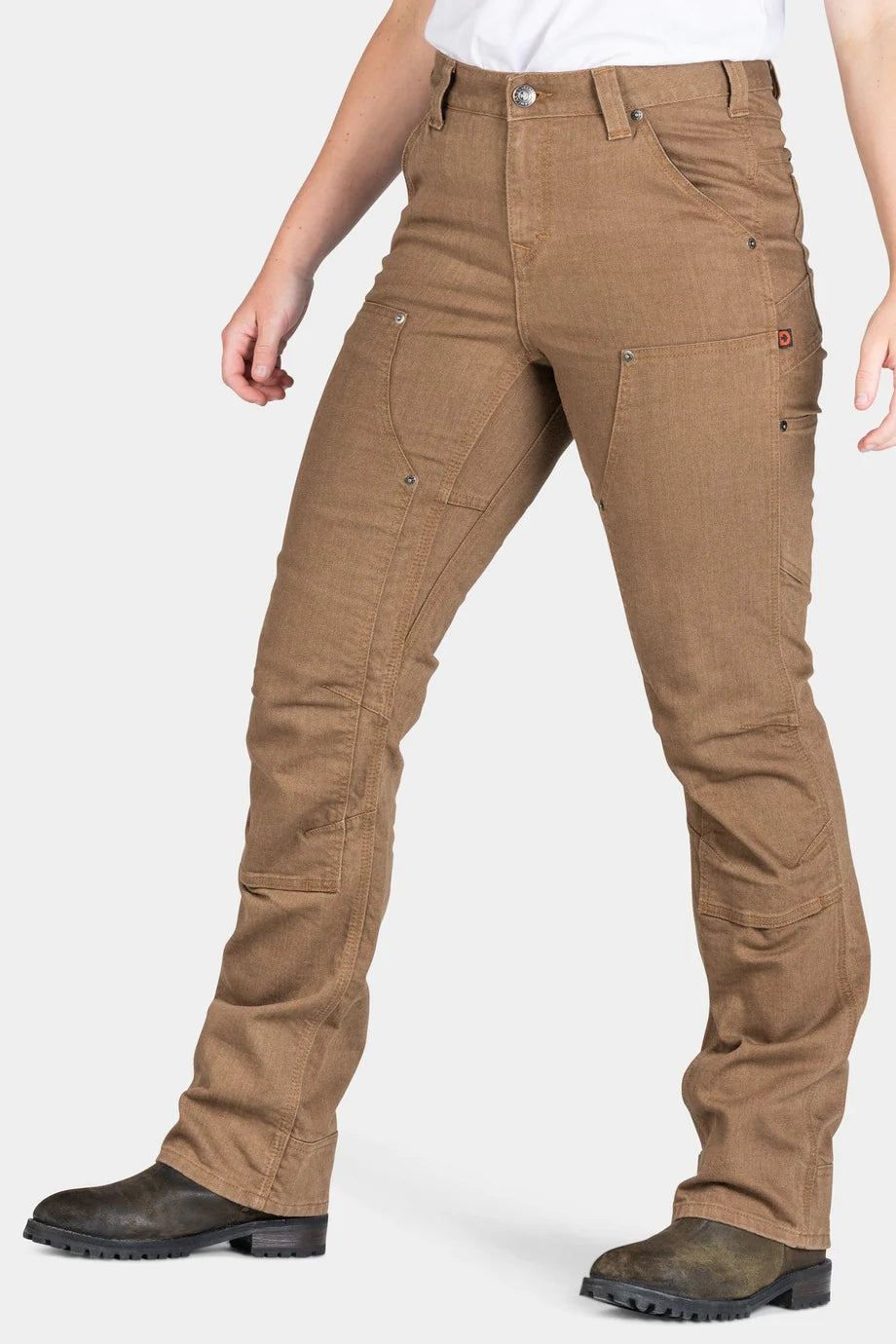 Dovetail Old School High Rise Pant Dusty Denim Brown