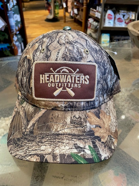 Cross Paddle Trout Logo Richardson Hats Realtree Edge