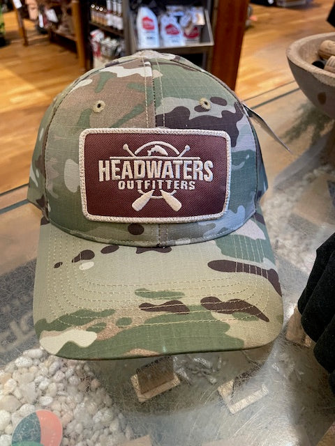 Cross Paddle Trout Logo Richardson Hats Multi Camo