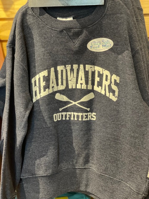 Baypointe Kids Burnwash Crew Neck Sweatshirt Denim