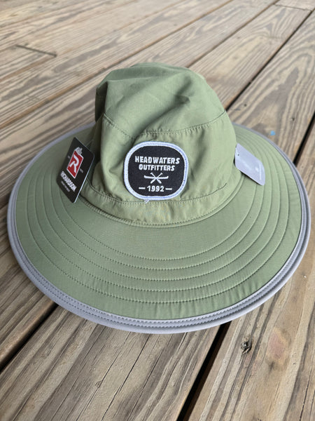 Richardson Hats Richardson Wide Brim Headwaters Hat Olive