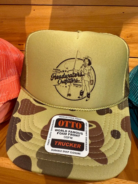 Cowgirl Logo Foam Truckers