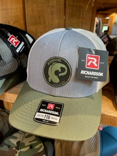 Richardson Hats Richardson Hellbender Patch Hat / Grey/Birch/Army