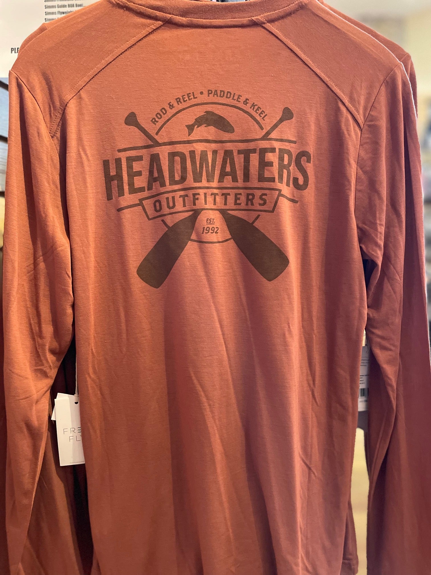 Men's Bamboo Lightweight Long Sleeve w/ Headwaters Logo