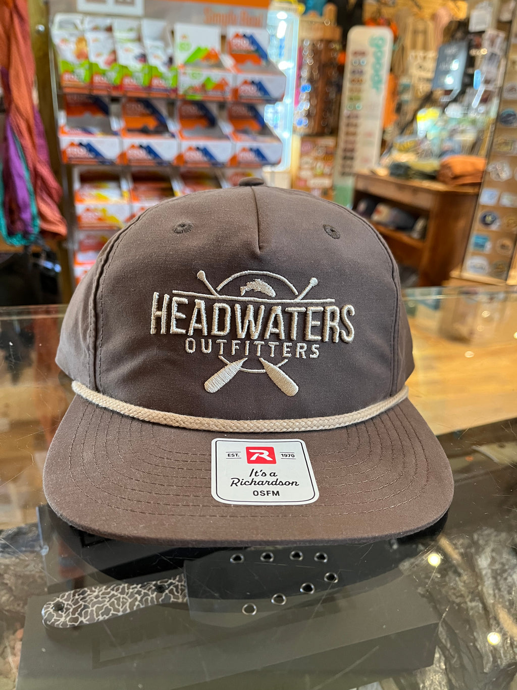 Cross Paddle Trout Logo Richardson Hats