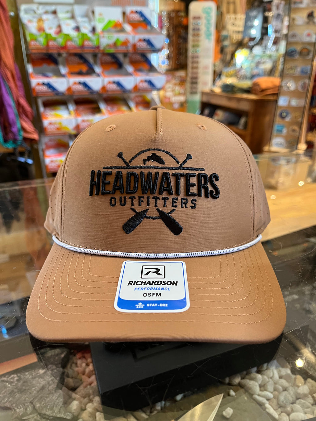 Cross Paddle Trout Logo Richardson Hats