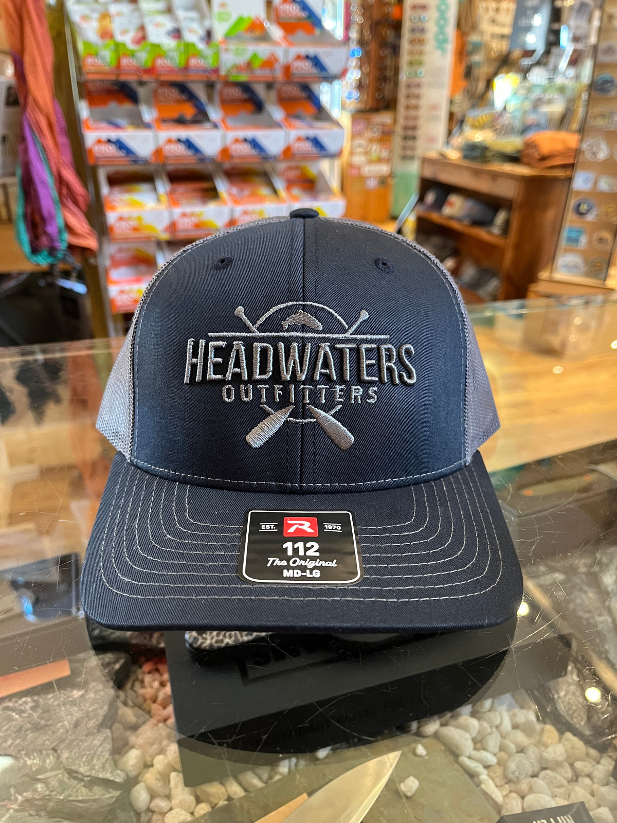 Cross Paddle Trout Logo Richardson Hats