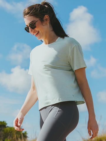 Women's Elevate Lightweight Tee, Logo'd