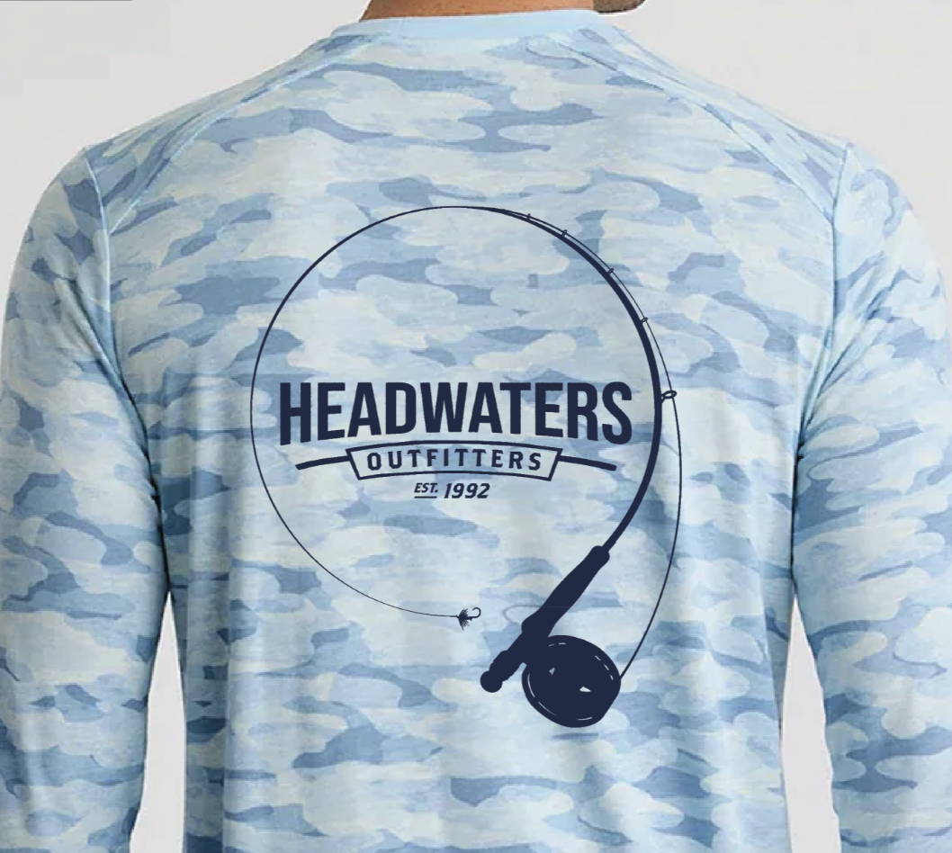 Men's Bamboo Lightweight Long Sleeve - With Headwaters Logo