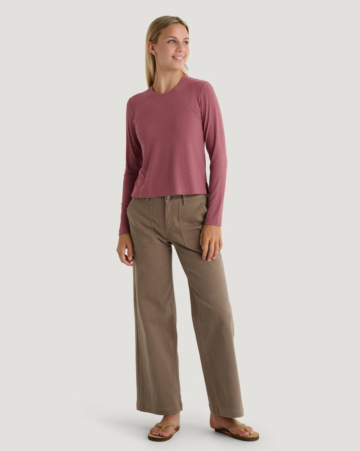 Women's Ribbed Bamboo Long Sleeve