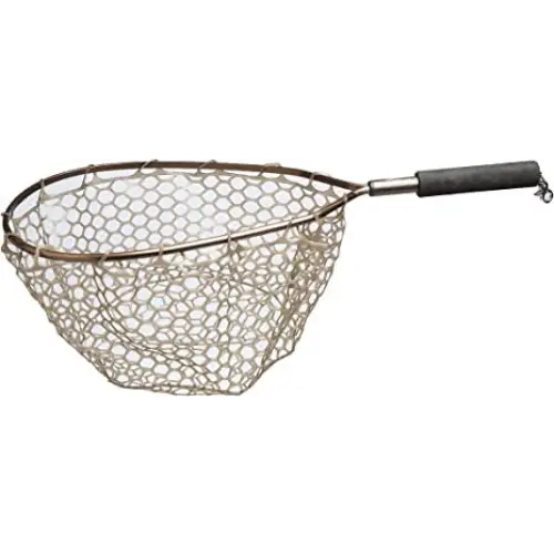 Aluminum Trout Net Ghost Camo Netting