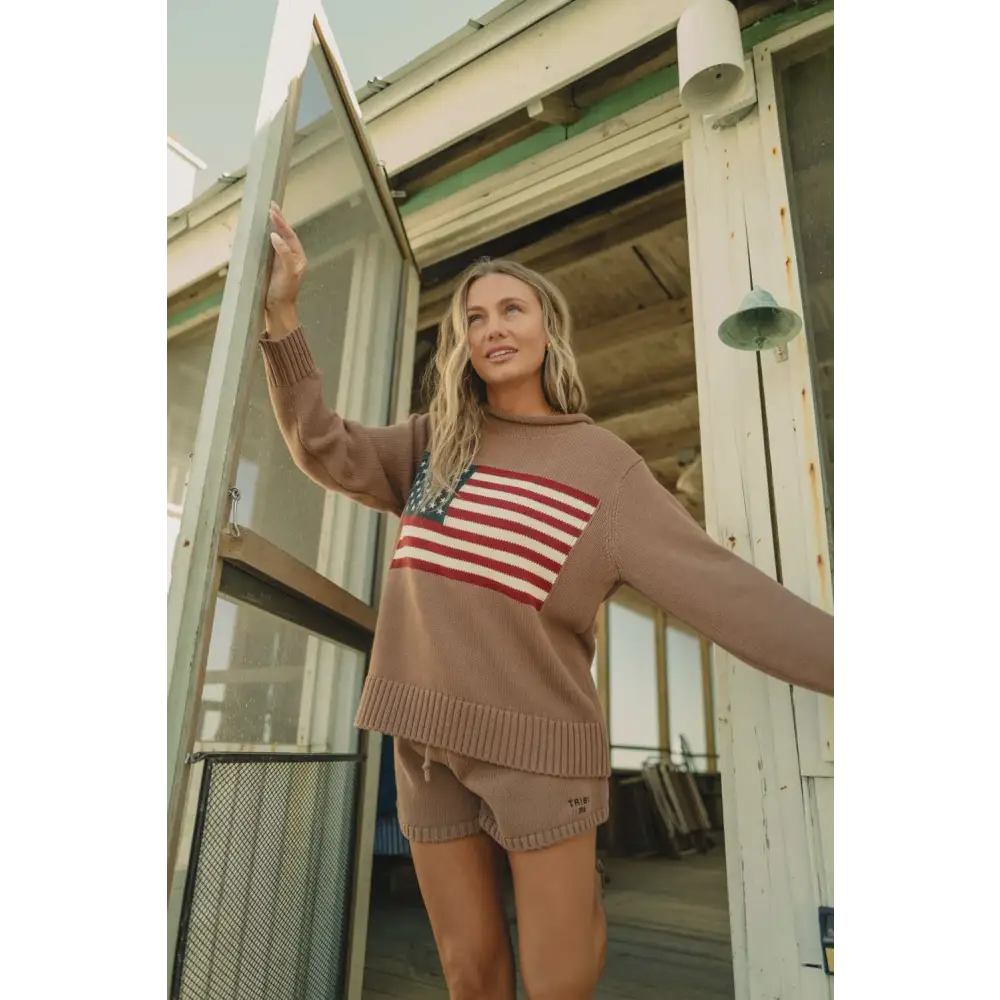 Americana Sweater - Mocha / XS - Long Sleeves