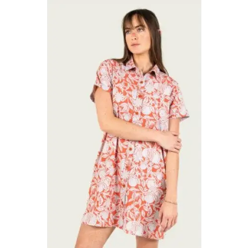 Breezeweave Dress - Lobster / XS - Dresses/Skirts
