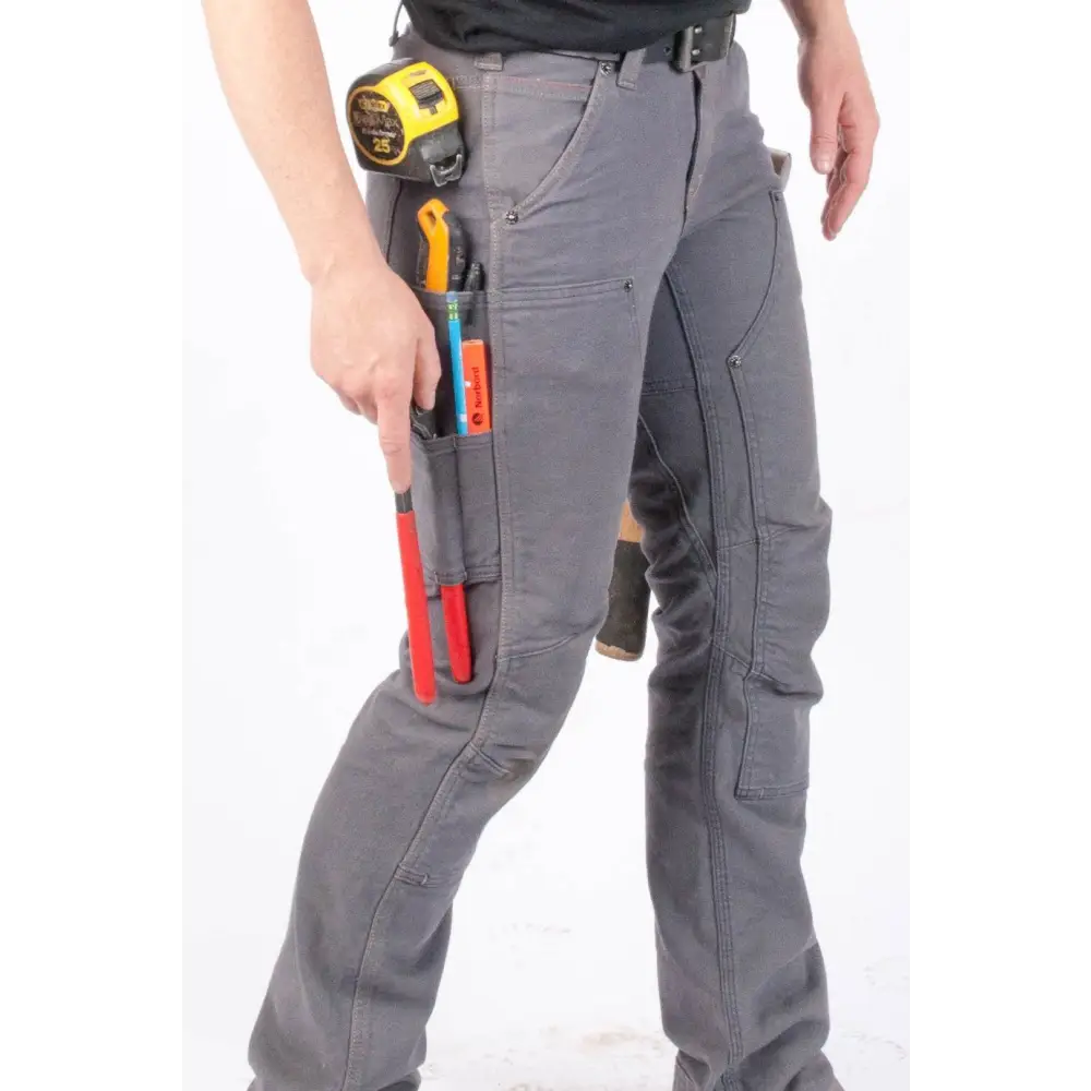 Dovetail Britt Utility Pant Dark Grey Canvas