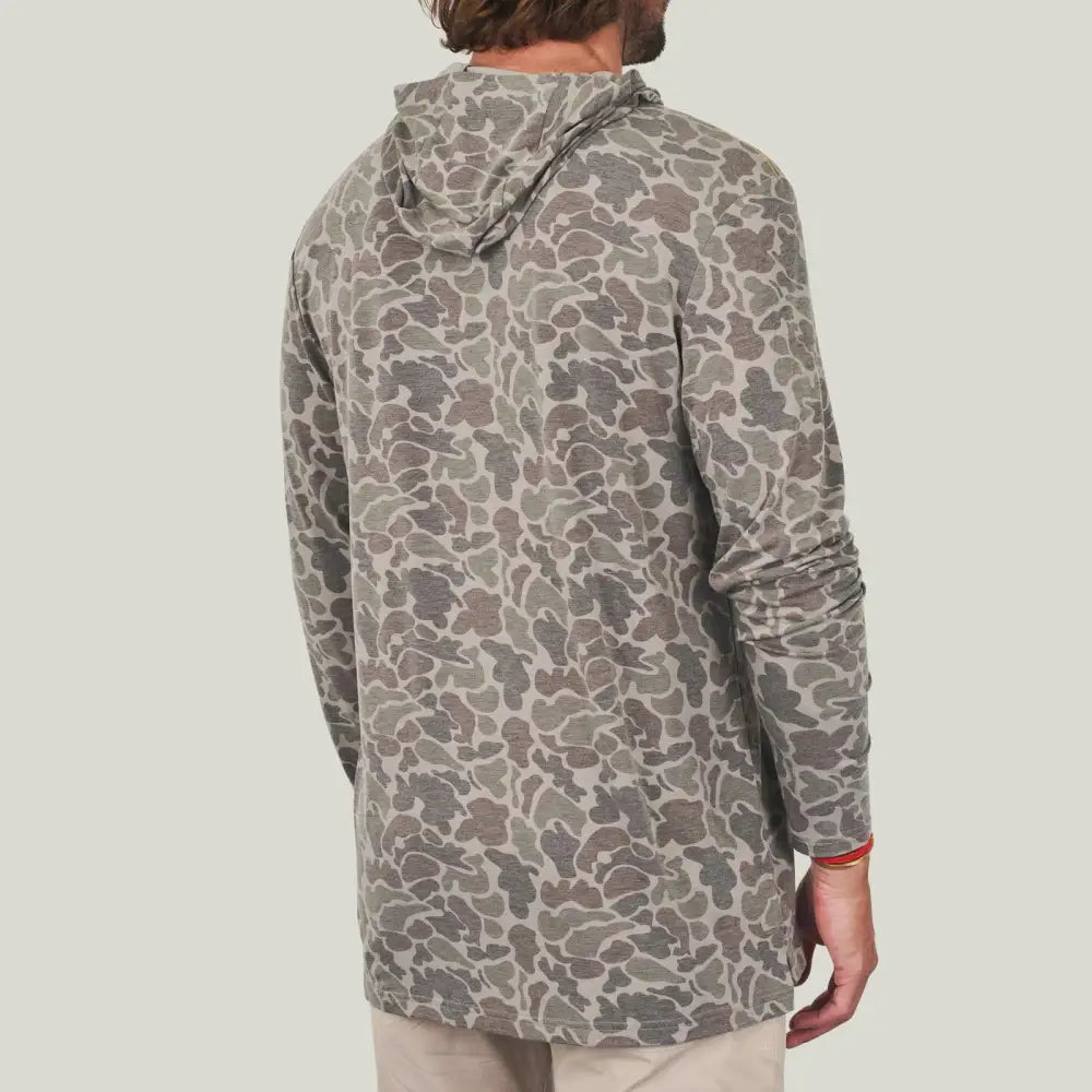 Buxton Hagood Hoodie - Dark Green Mallard Camo / Small - Sweatshirts & Hoodies