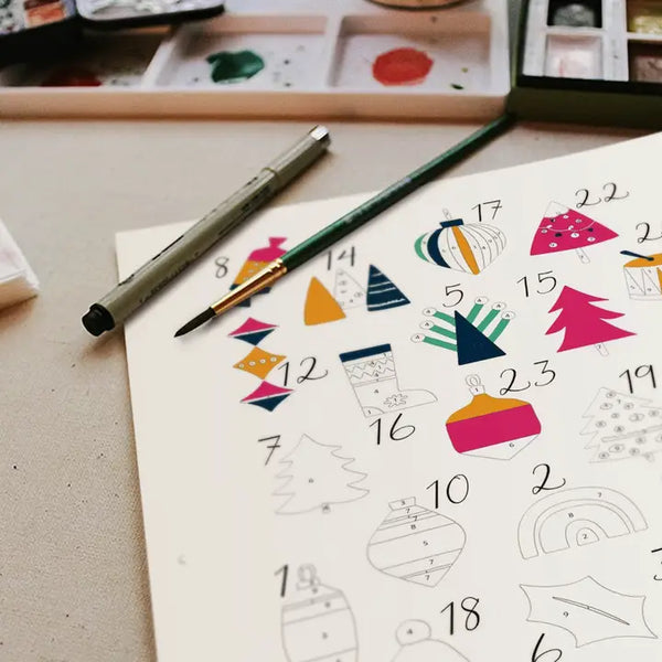 Advent Calendar Paint-By-Numbers