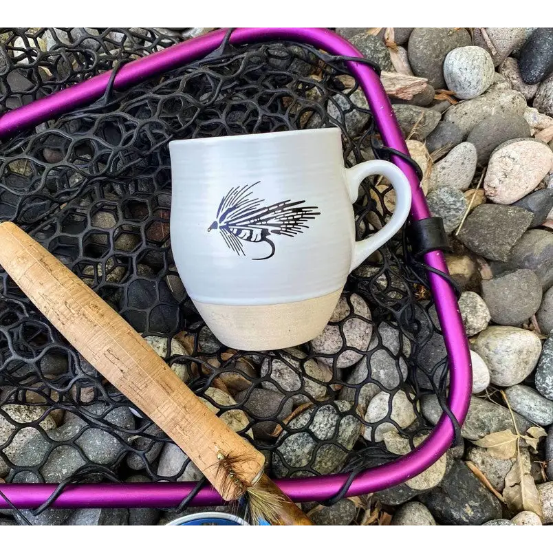 Ceramic Streamer Mug - White - Home Goods & Gifts