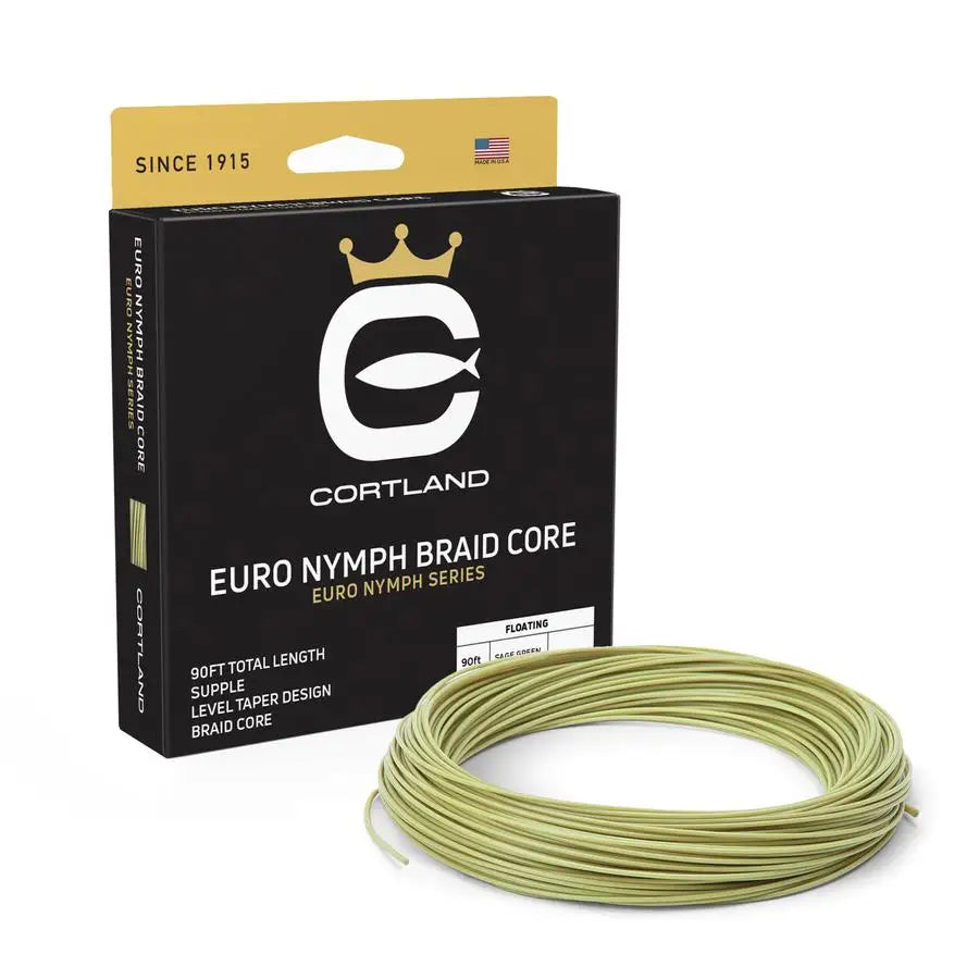 Cortland Euro Nymph Braid Core Line Sage Green
