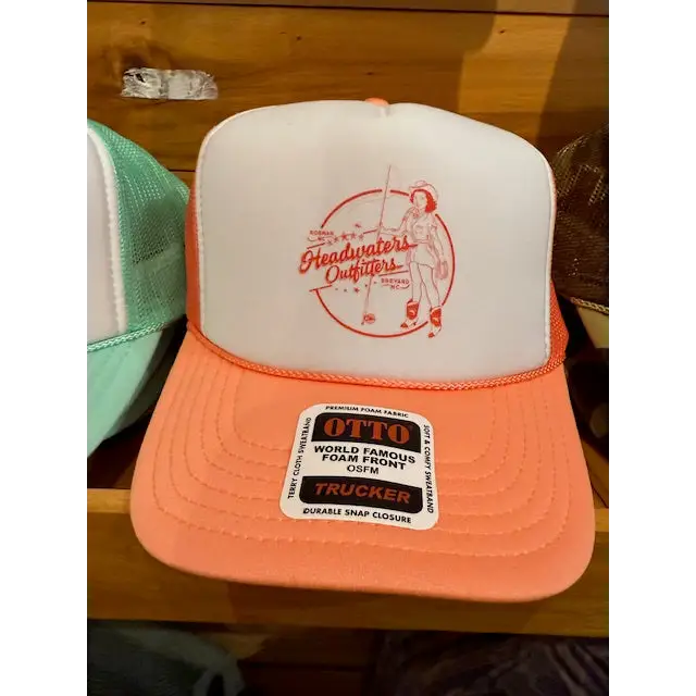 Cowgirl Logo Foam Truckers - Salmon - Misc Hats