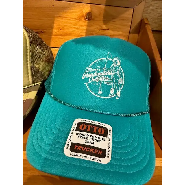 Cowgirl Logo Foam Truckers - Turquoise - Misc Hats