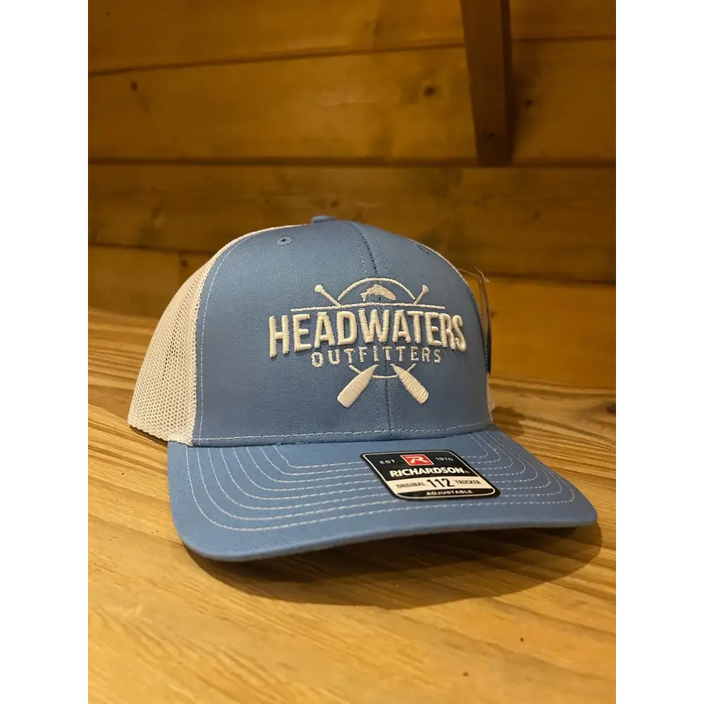Cross Paddle Trout Logo Richardson Hats Columbia Blue