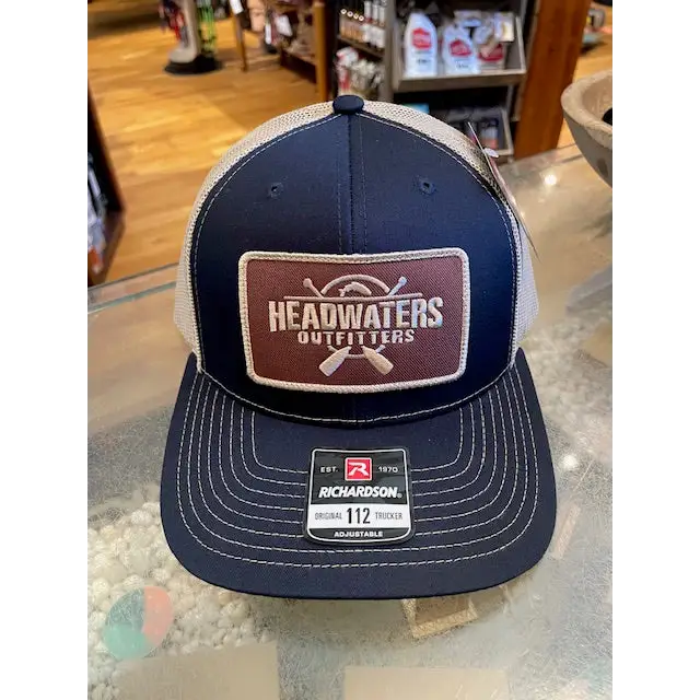 Cross Paddle Trout Logo Richardson Hats Navy/Khaki