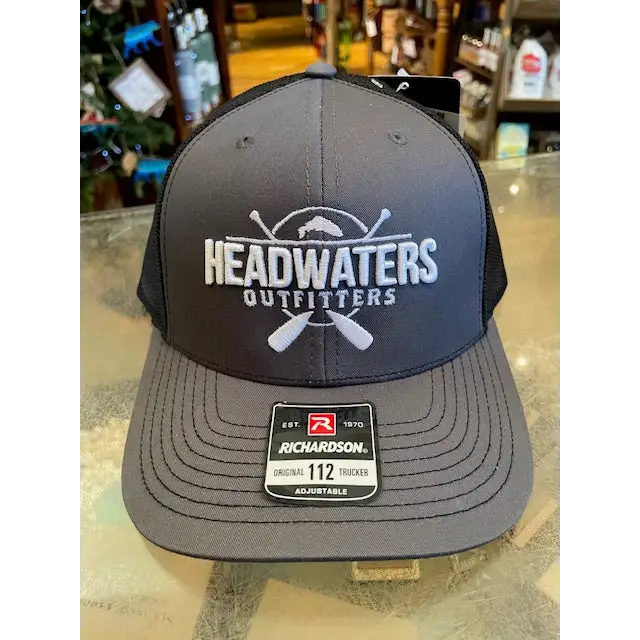 Cross Paddle Trout Logo Richardson Hats Charcoal/Black