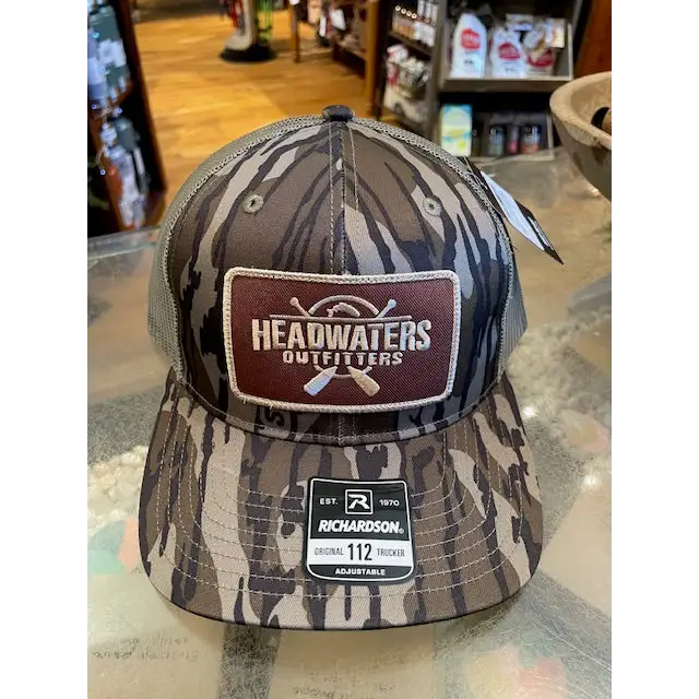 Cross Paddle Trout Logo Richardson Hats Mossy Oak Bottomland