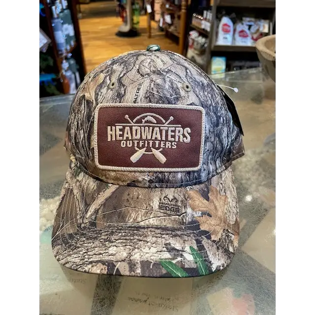 Cross Paddle Trout Logo Richardson Hats Realtree Edge