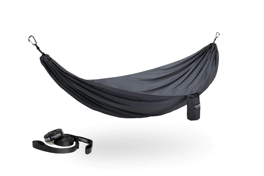 Eagles Nest Outfitters TravelNest Hammock + Straps Charcoal