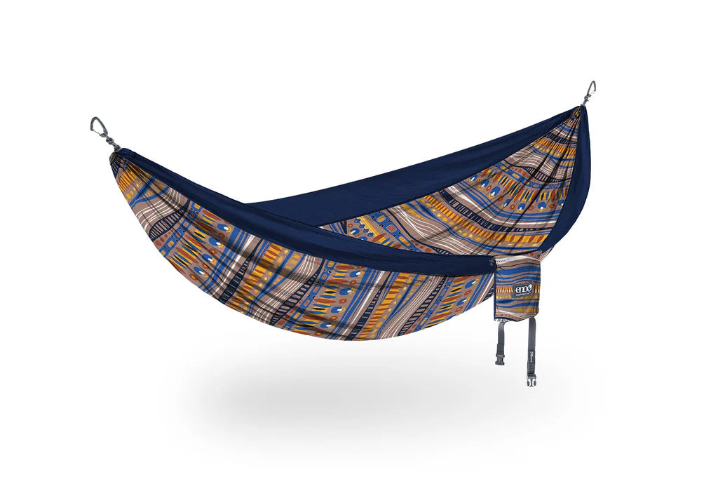 Eagles Nest Outfitters ENO DoubleNest® Hammock Print Tundra/Navy