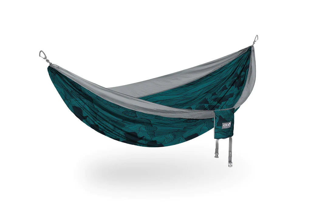 Eagles Nest Outfitters ENO DoubleNest® Hammock Print Mountains to Sea/Grey