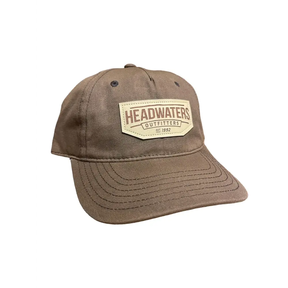 Richardson Hats Faux Leather Etched Patch Richardson Hat 436 / Brown