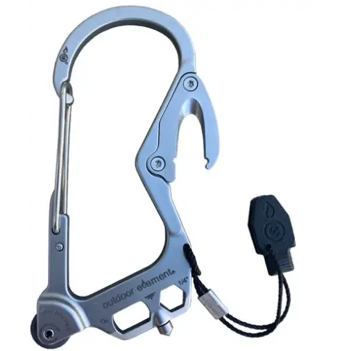 Outdoor Element Fire Escape (Carabiner) Silver