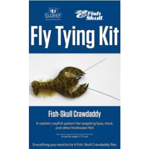 Flymen Fishing Company Flymen Fly Tying Kit FishSkull Crawda