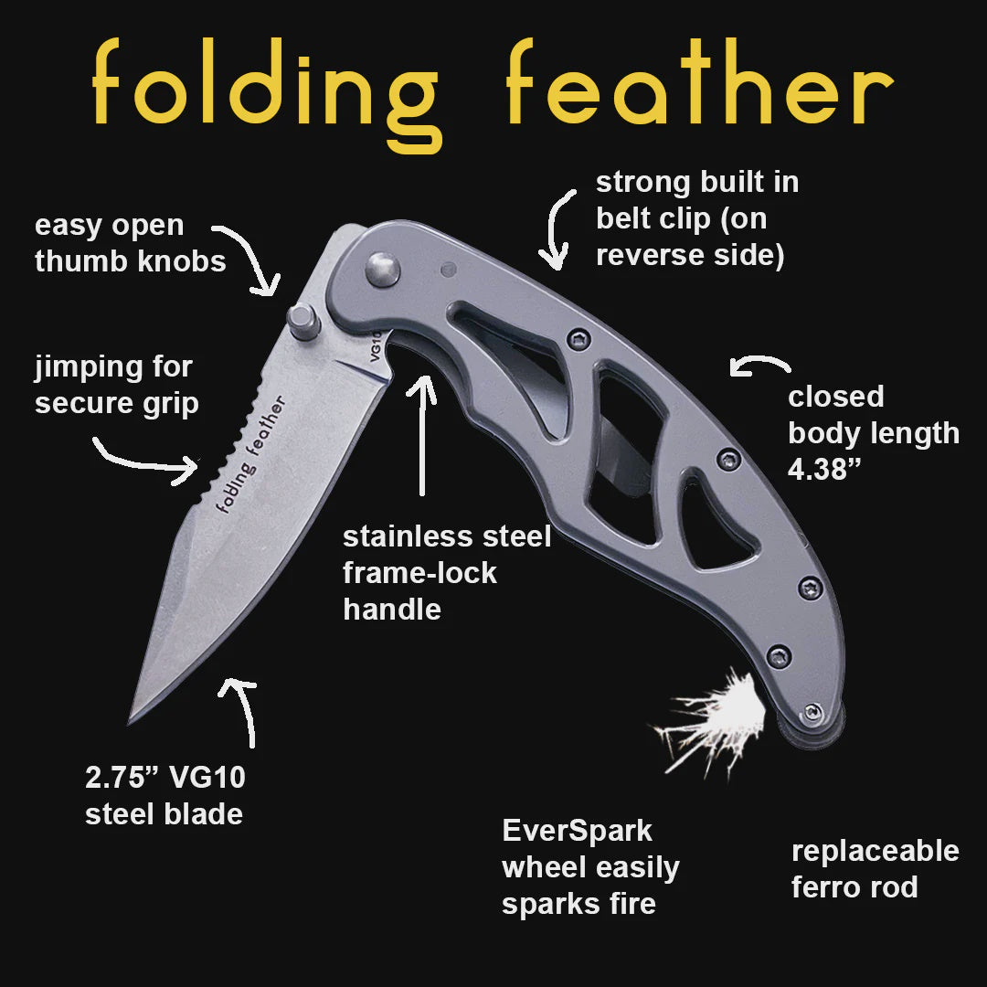 Folding Feather EDC Knife