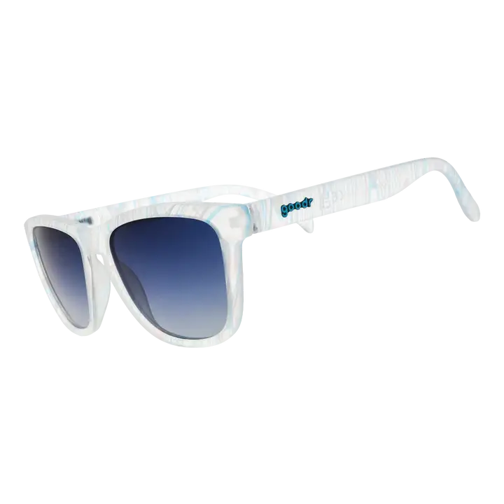 Goodr OG Polarized Glasses - Marbleous Blue Yonder - Sunglasses