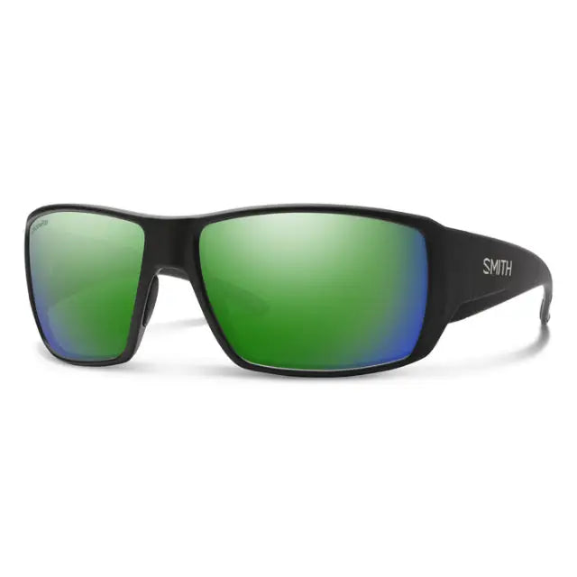 Smith Sport Optics, Inc. Guide's Choice Polarized Chromapop / Matte Black Frame Pol Green Mirror