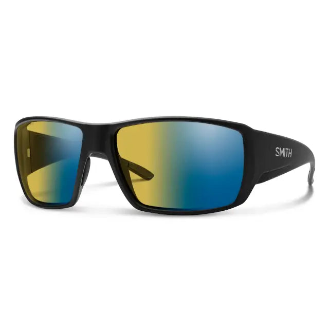 Smith Sport Optics, Inc. Guide's Choice Polarized Chromapop / Matte Black Pol Yellow Blue Mirror