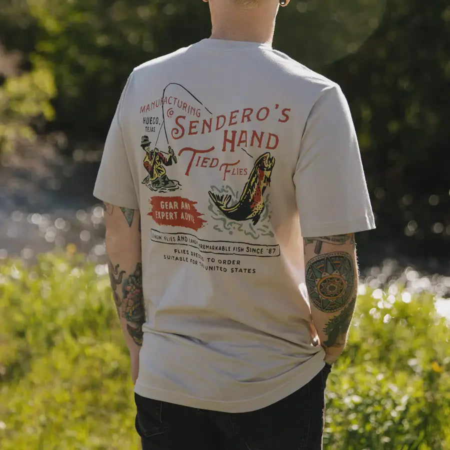 Hand Tied Flies T-Shirt - Short Sleeves